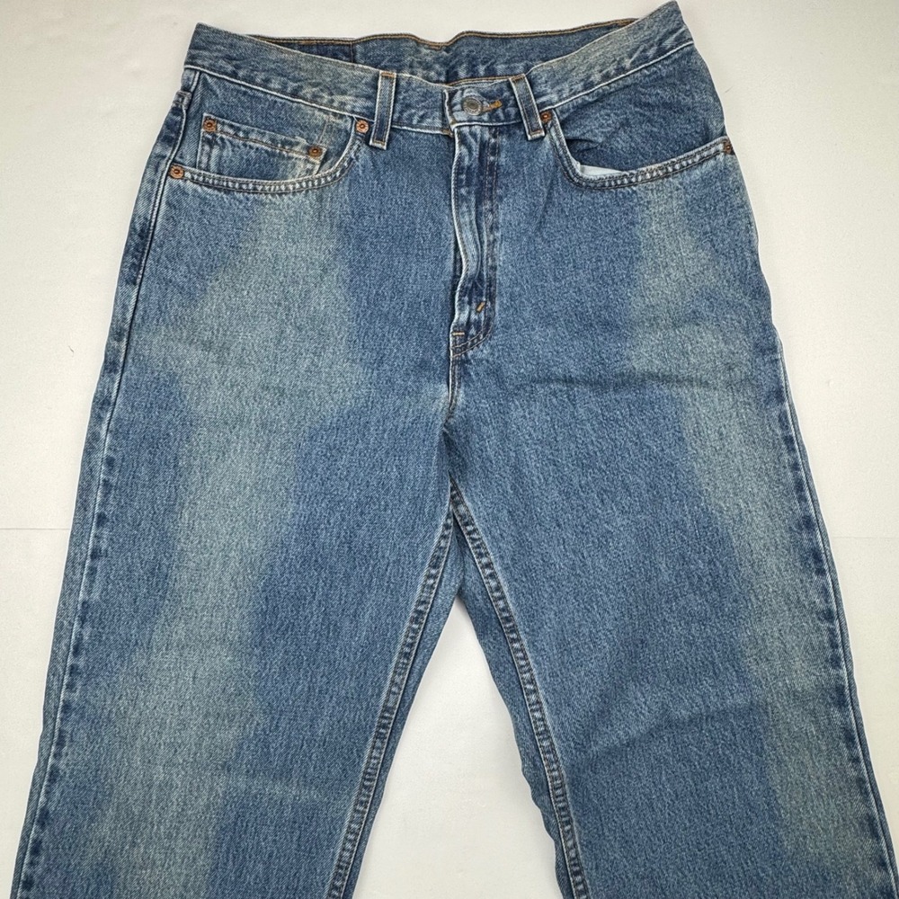 Vintage Levi's 550 Relaxed Fit W33 L32 Cotton Denim 90s Made in USA Blue Jeans - Picture 8 of 12
